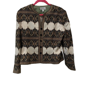 Adrianna papell silk crop jacket, size 8 🔵